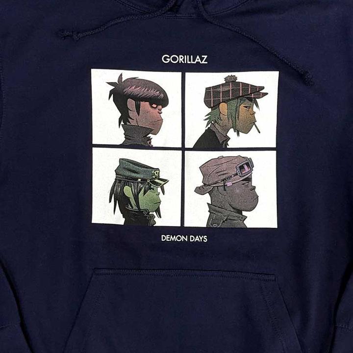 Immagine prodotto Gorillaz Demon Days Felpa con Cappuccio Adulto Unisex (L)