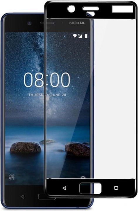 Image du produit Screenguard Nokia 8 Full Screen Protection en verre blindé 2.5D 9H (1 pièce(s), Nokia 8)