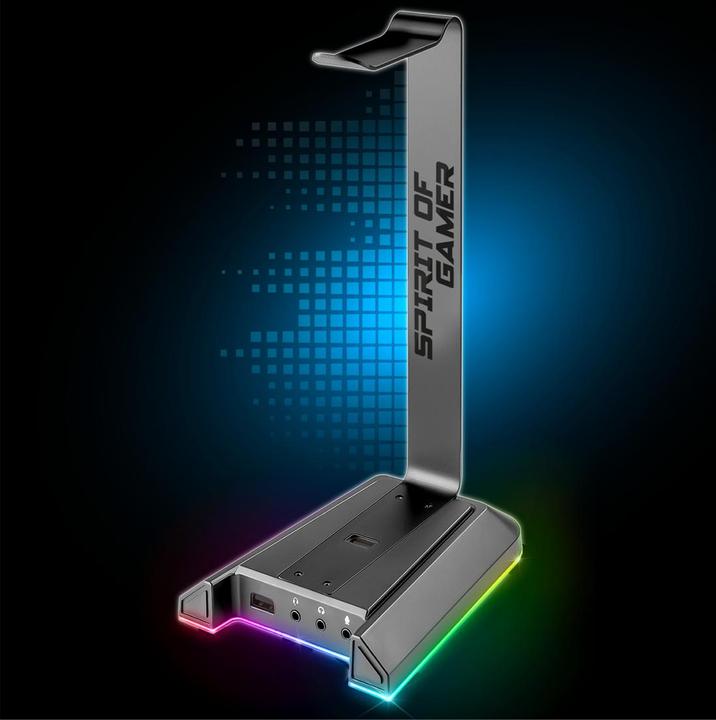 Image du produit Spirit Of Gamer Support Casque Sentinel 7.1 RGB (Noir)