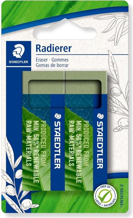 Staedtler Pack 2 Ecologisch rubber