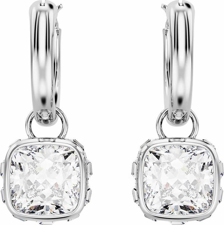 Produktbild Swarovski Stilla Drop Ohrhänger Kissenschliff Weiss (Swarovski Metall)