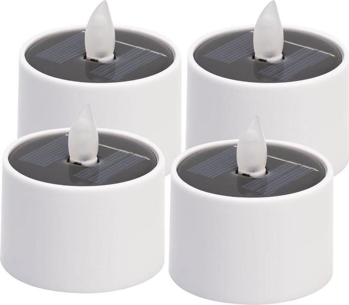 Produktbild Casativo 16er-Set LED-Teelichter, solarbetrieben, inkl. DÃ¤mmerungs-Sensor, IP44, weiss (16 x)