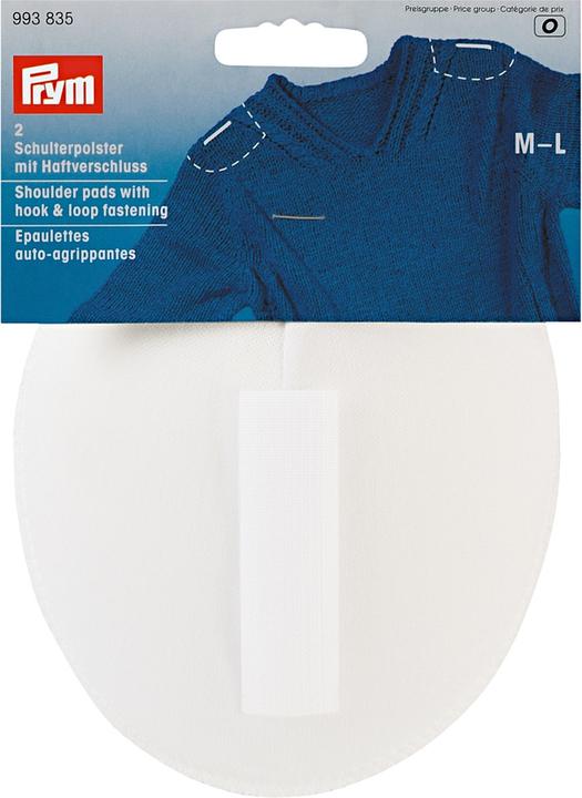 Image du produit Prym Epaulettes, raglan velcro, blanc taille M et L, carte 2 pcs.