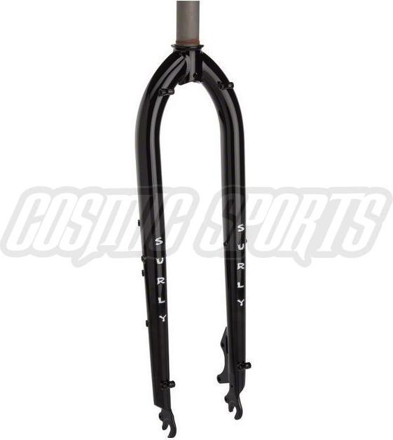 Surly Krampus Steel Fork, 29+, 28.6-30, 47mm, 483mm, 100x9mm QR, 28.6-30, IS Disc, mit Ösen, black