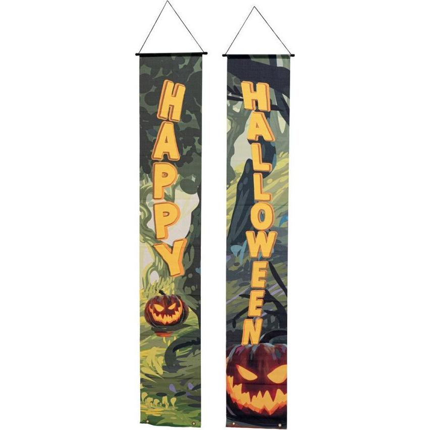 Thumbnail - Europalms Halloween Banner, Geisterwald, 2er-Set, 30x180cm