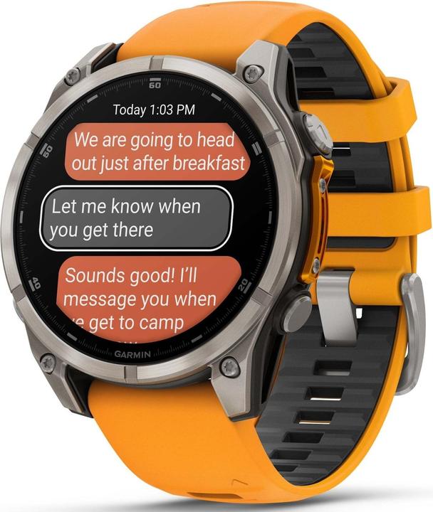 Actual product image Garmin Fenix 8 AMOLED Sapphire Titan (47 mm)