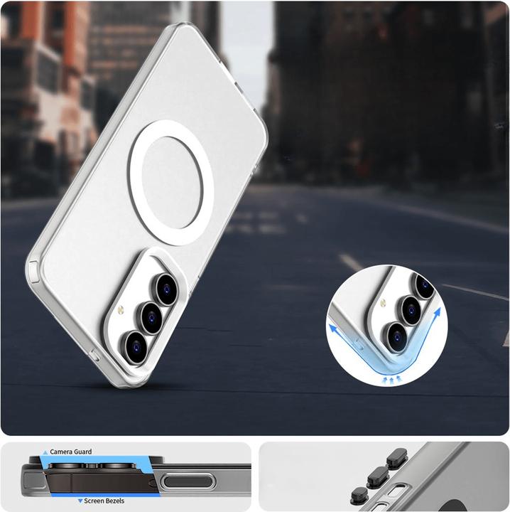 Immagine prodotto Cover-Discount Galaxy S25 FE - Acryl-Handyhülle mit Magnet und Farbakzent (Samsung Galaxy S25 FE)
