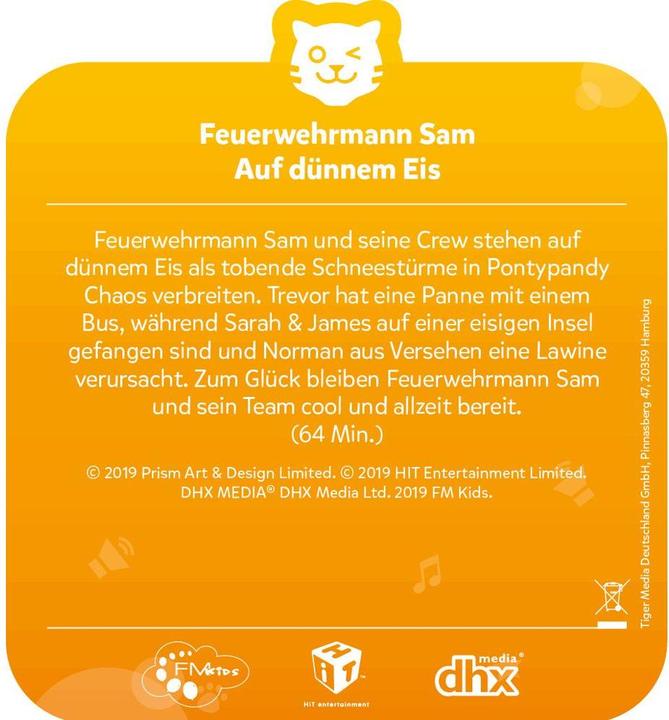 Image du produit Tigermedia Sam, pompier de Tigercard, sur de la glace fine (Allemand)