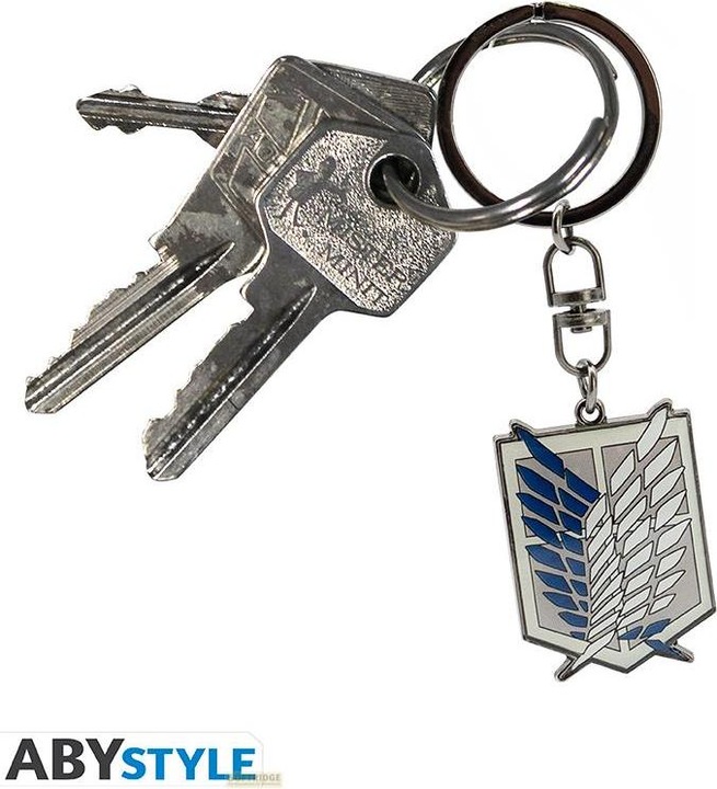 Image du produit ABYstyle Attack on Titan Keychain: Scouts 6cm
