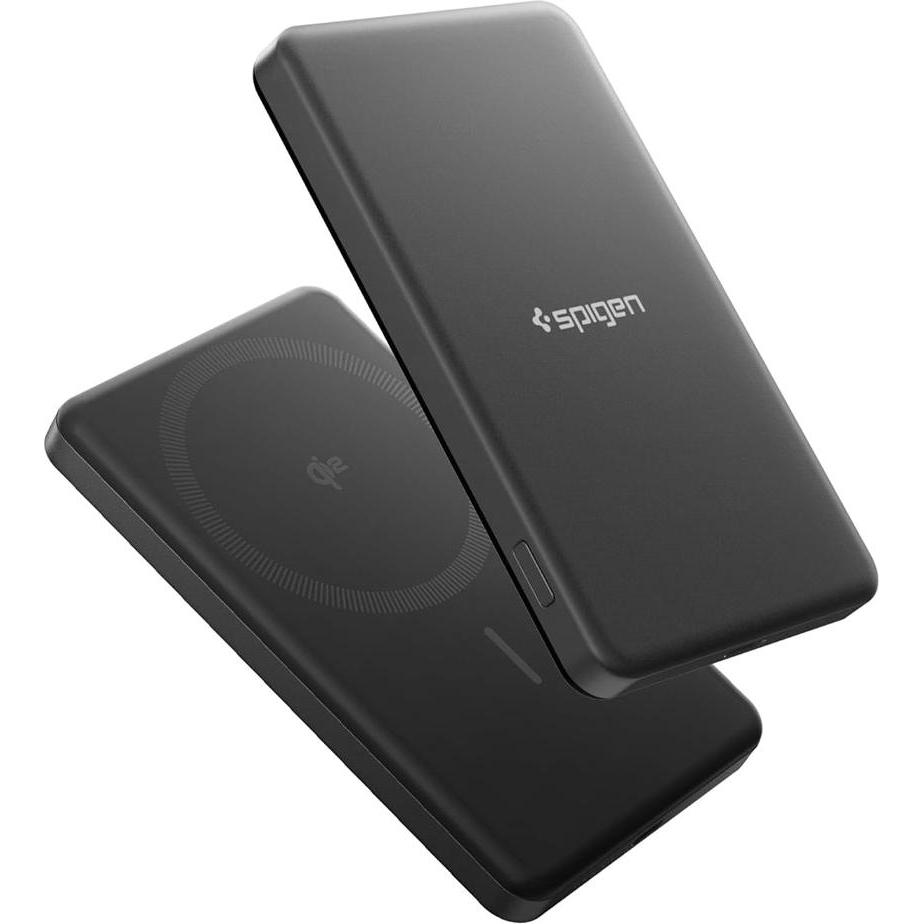 Spigen EA2205MQ ESSENTIAL MAGSAFE POWER BANK 5000MAH 22,5W QI2 NERO (5000 mAh), Powerbank
