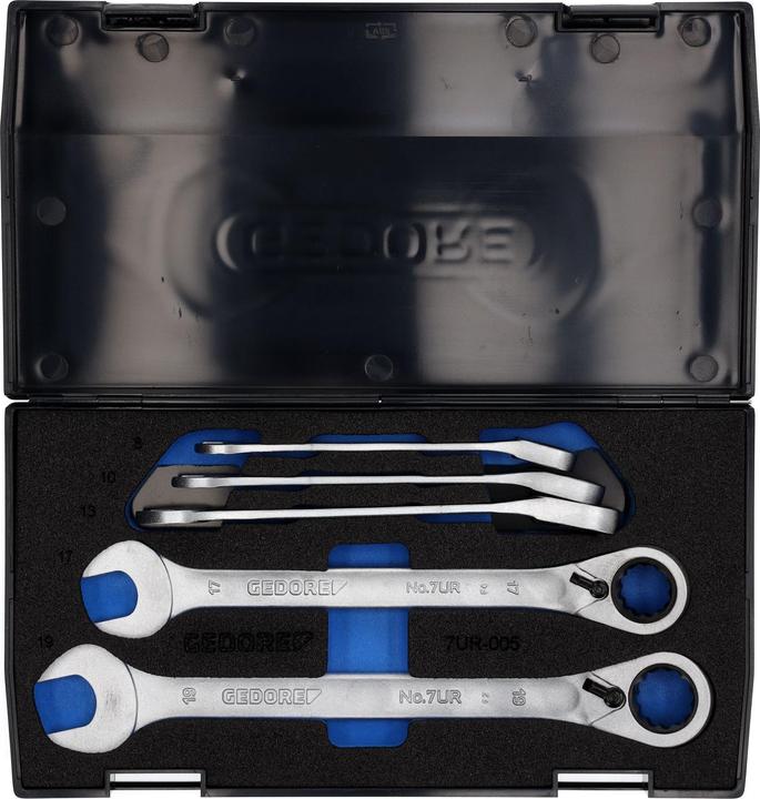 Actual product image Gedore Combination ratchet wrench set (18 mm, 19 mm, 9 mm, 8 mm, 10 mm, 14 mm, 11 mm, 12 mm, 17 mm, 15 mm, 13 mm, 16 mm)