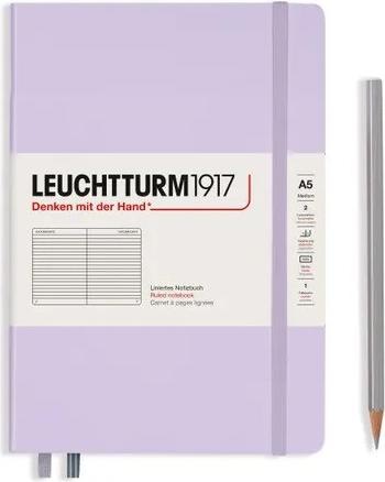 Image du produit Leuchtturm1917 Carnet de notes (A5, À rayures, Couverture rigide)