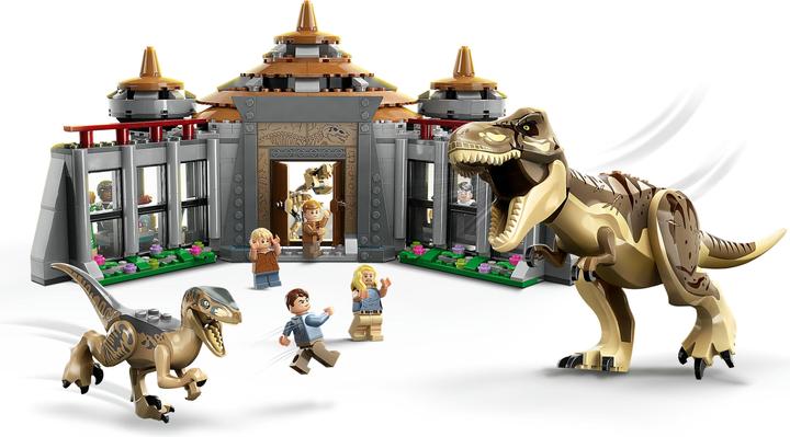 Image du produit LEGO Attaque du T. rex et du raptor sur le centre des visiteurs (76961, LEGO Jurassic World)
