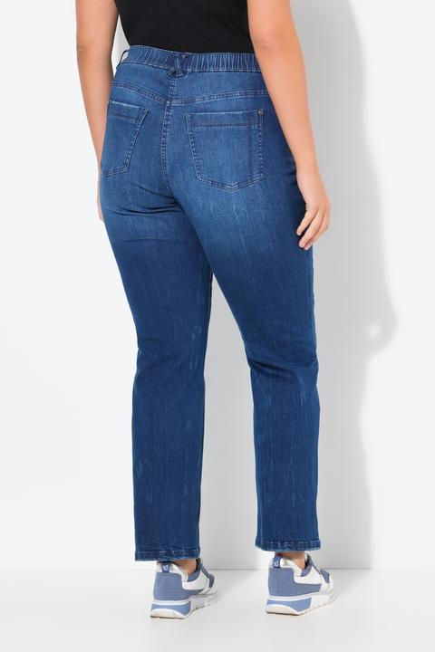 Immagine prodotto Ulla Popken Jeans modello Mandy con cintura comoda e taglio della gamba ampio e dritto (46)