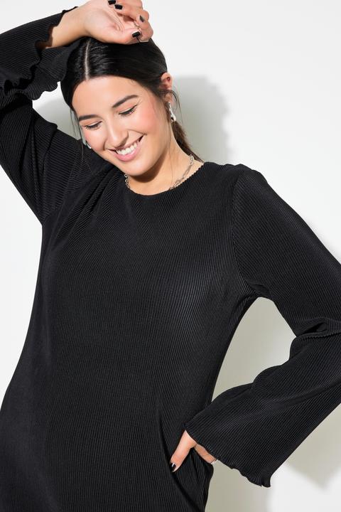 Produktbild Studio Untold Plissee-Midikleid, Slim Shape, Langarm (46, 48)