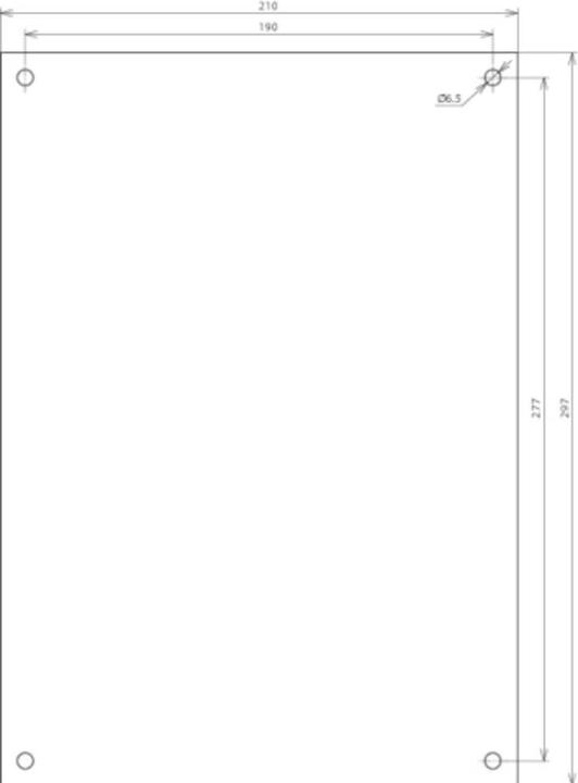 Actual product image Dehn HWS 297X210 AGU3MV DE EN AL Information sign 210x297x0,7mm