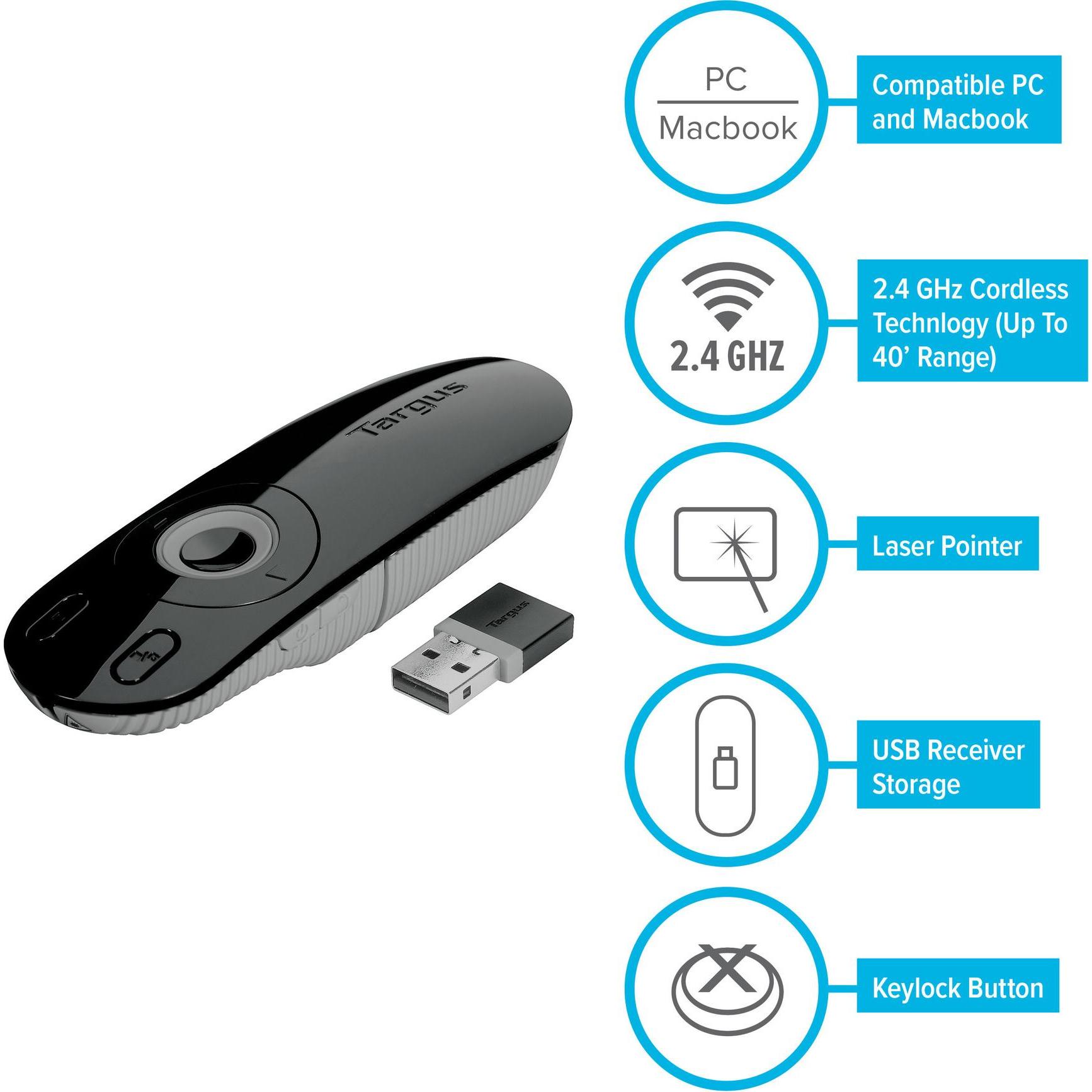 Thumbnail - Targus, Presenter, Laser Presentation Remote