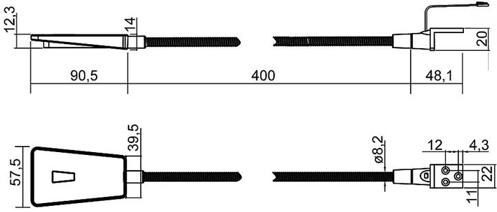 Actual product image L&S LED surface mounted Area Light, reading light 12 V (183 lm)