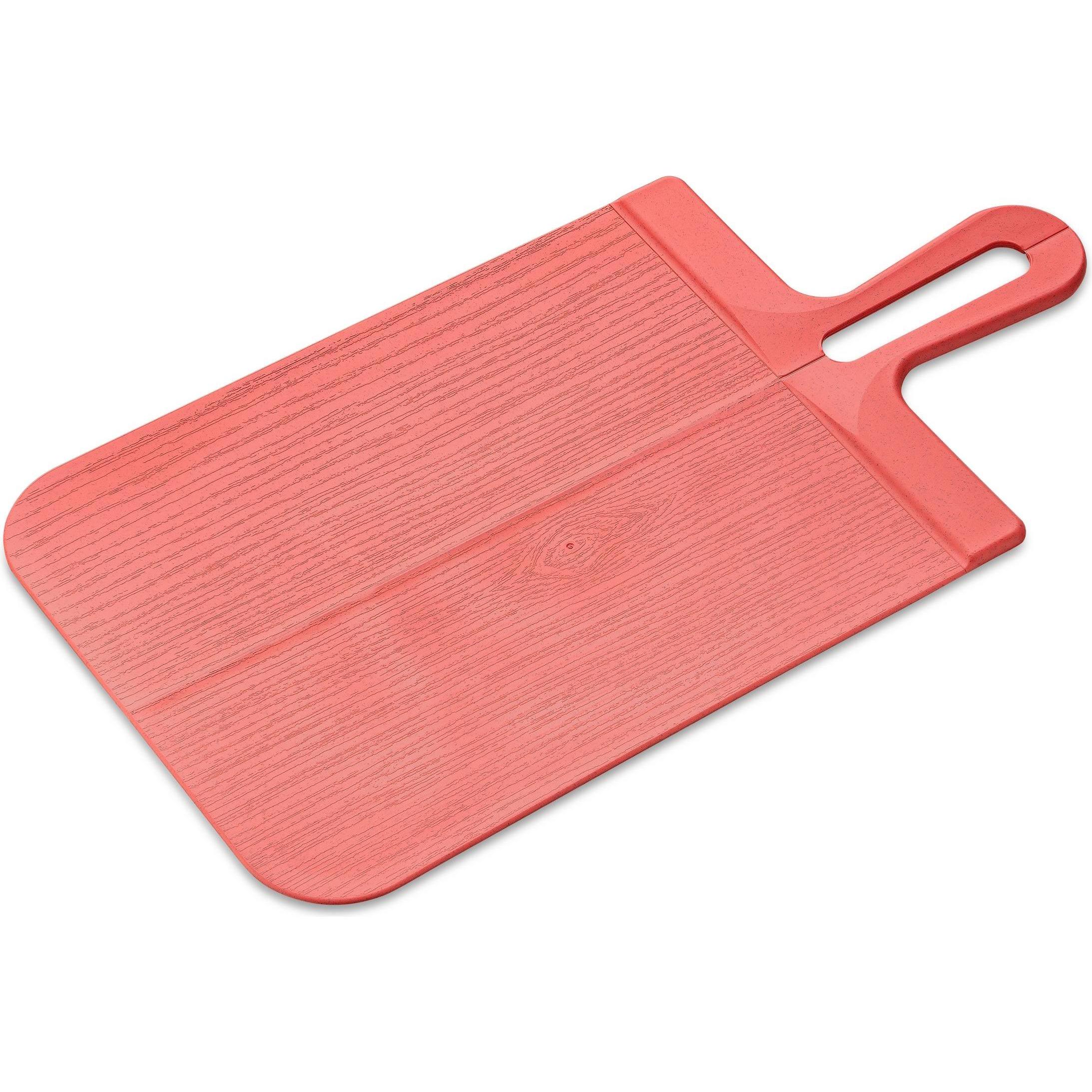 Koziol Schneidebrett Snap L 24.2 cm x 46.4 cm, Koralle, Schneidebrett, Rot