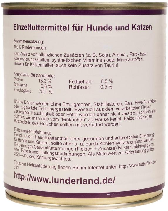 Image du produit Lunderland Boîte de panse (Adulte, 1 pcs, 900 g)