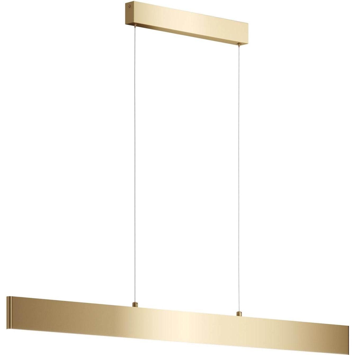 Maytoni, Pendelleuchte, Step LED Pendelleuchte, Hängeleuchte 30W Gold-Farbe 3000K Warmweiss (1400 lm)