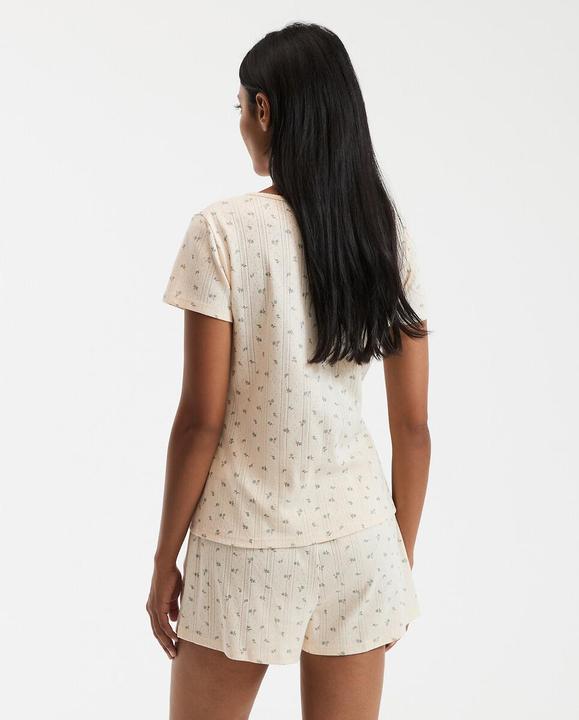 Produktbild La Redoute Collections Kurzpyjama aus Pointelle-Strick (XL)