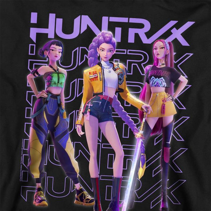 Image du produit K-Pop Demon Hunters - Sweat motif Huntr/X style Photo de groupe - Adulte (M)