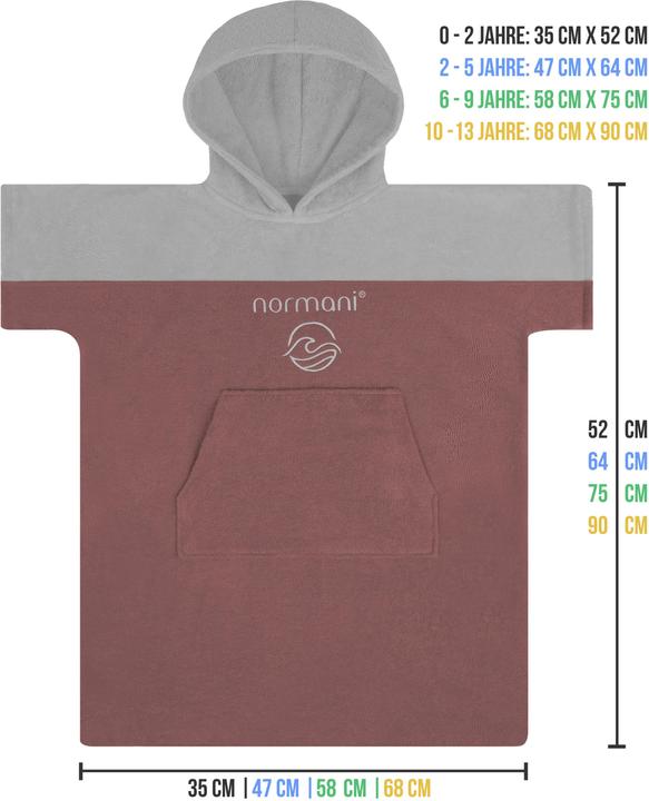 Image du produit Normani Kinder Badeponcho 6-9 Jahre Puwai