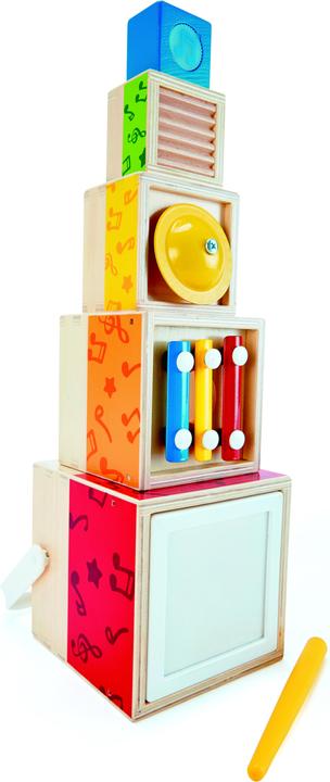 Actual product image Hape Music Stacking Cube (German)