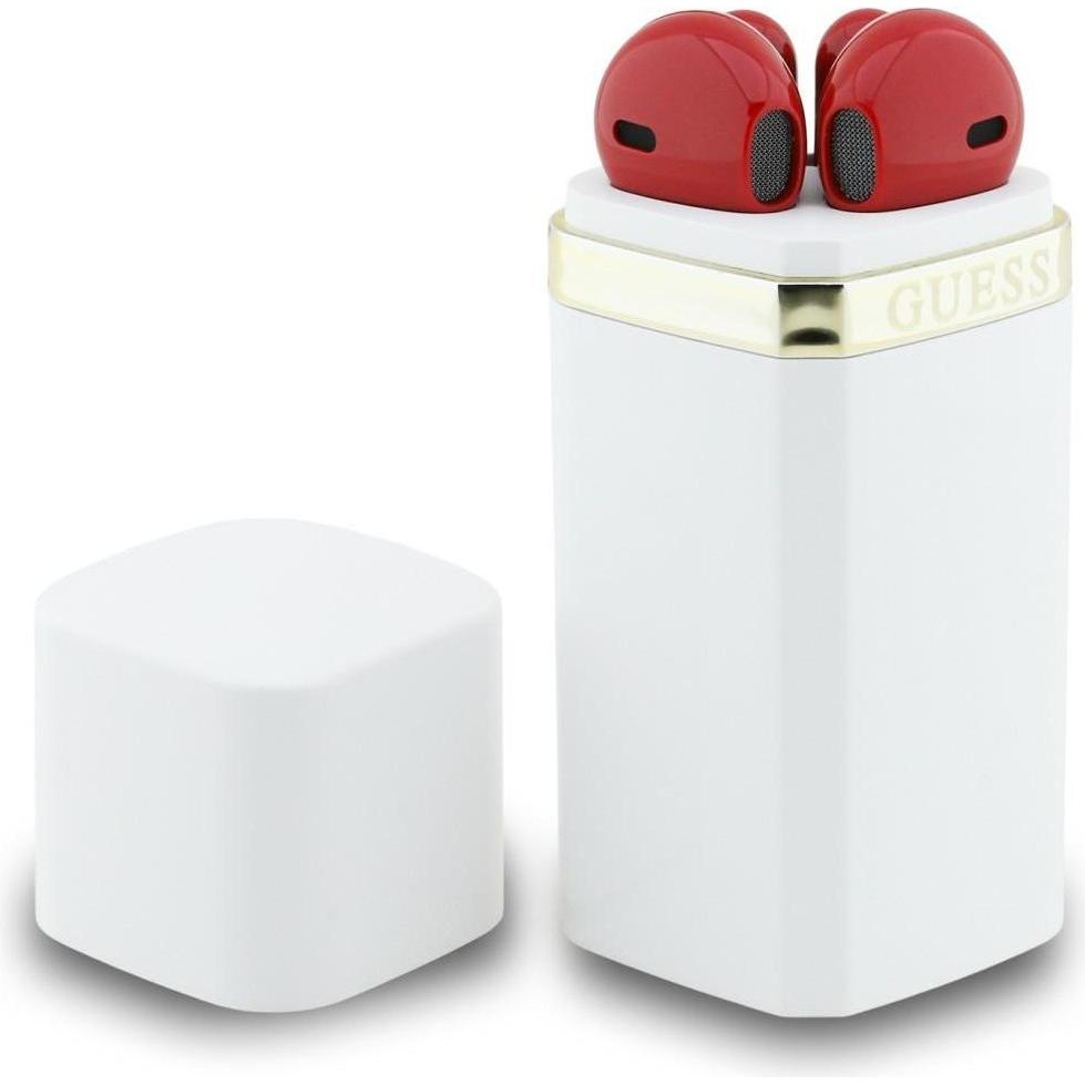 Guess, Rossetto + Lucidalabbra, TWS Lipstick with Red Earbuds - Weiss