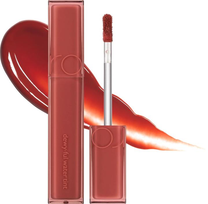 Actual product image Rom&Nd Dewyful Water Tint Lip Gloss 0.18 fl oz 04 Chili Up Longlasting Lip Tint Moisturising Natural Gloss (Chilli Up)