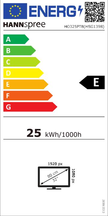 Energie-Label Hannspree HO 325 PTB (1920 x 1080 Pixel, 31.50")