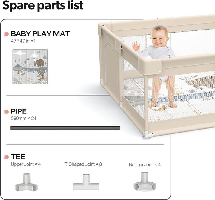 Produktbild Fodoss Laufgitter mit Matte (120 cm, 120 cm)