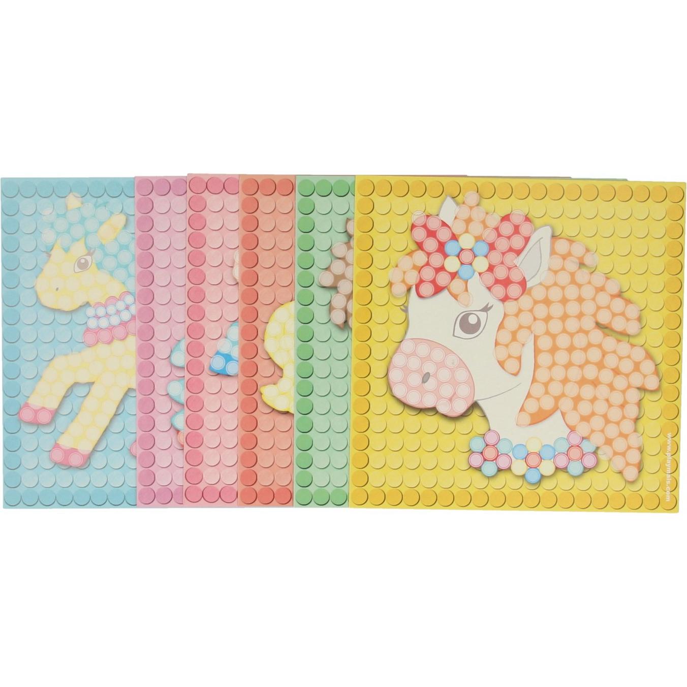 Thumbnail - PlayMais Mosaikkarten Schmücken Mädchen Set, 24tlg.