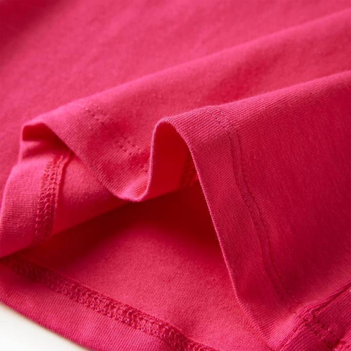Immagine prodotto VidaXL Camicia a maniche lunghe per bambini rosa brillante 128,Materiale: 95 % cotone (128)
