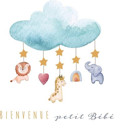 Produktbild Goldbek Glückwunschkarte Baby FR B6 8411.A Baby Mobile