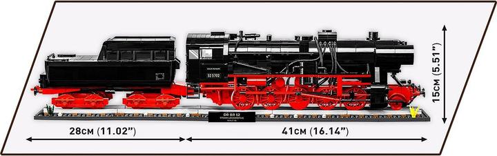 Image du produit Cobi DR BR 52 Steam Locomotive & Railway Semaphore (échelle 1:35)