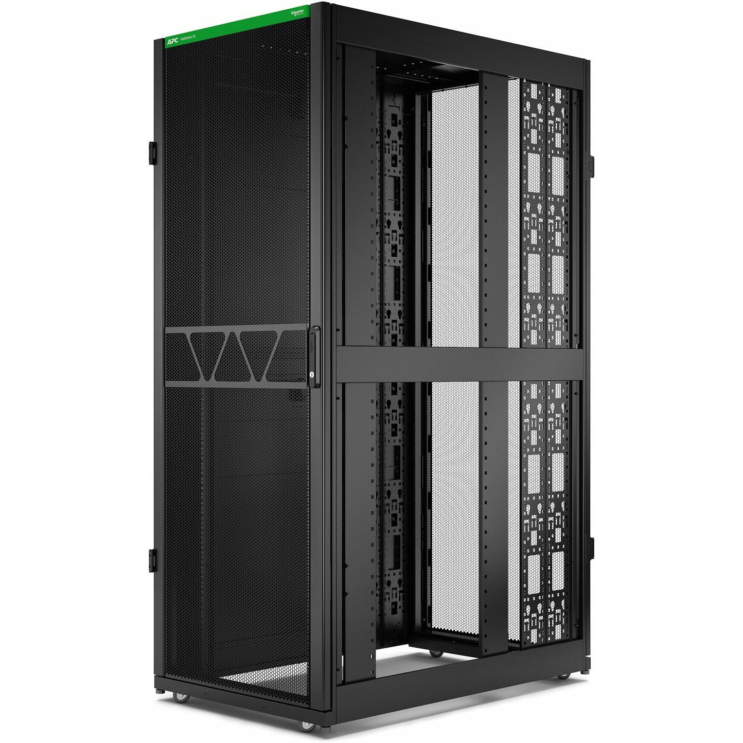 Thumbnail - APC NetShelter SX Server Rack Gen 2 42U 1991H x 750W x 1200D mm w/ Sides Black (42 HE, 19 Zoll Rack), Serverschrank, Sch...