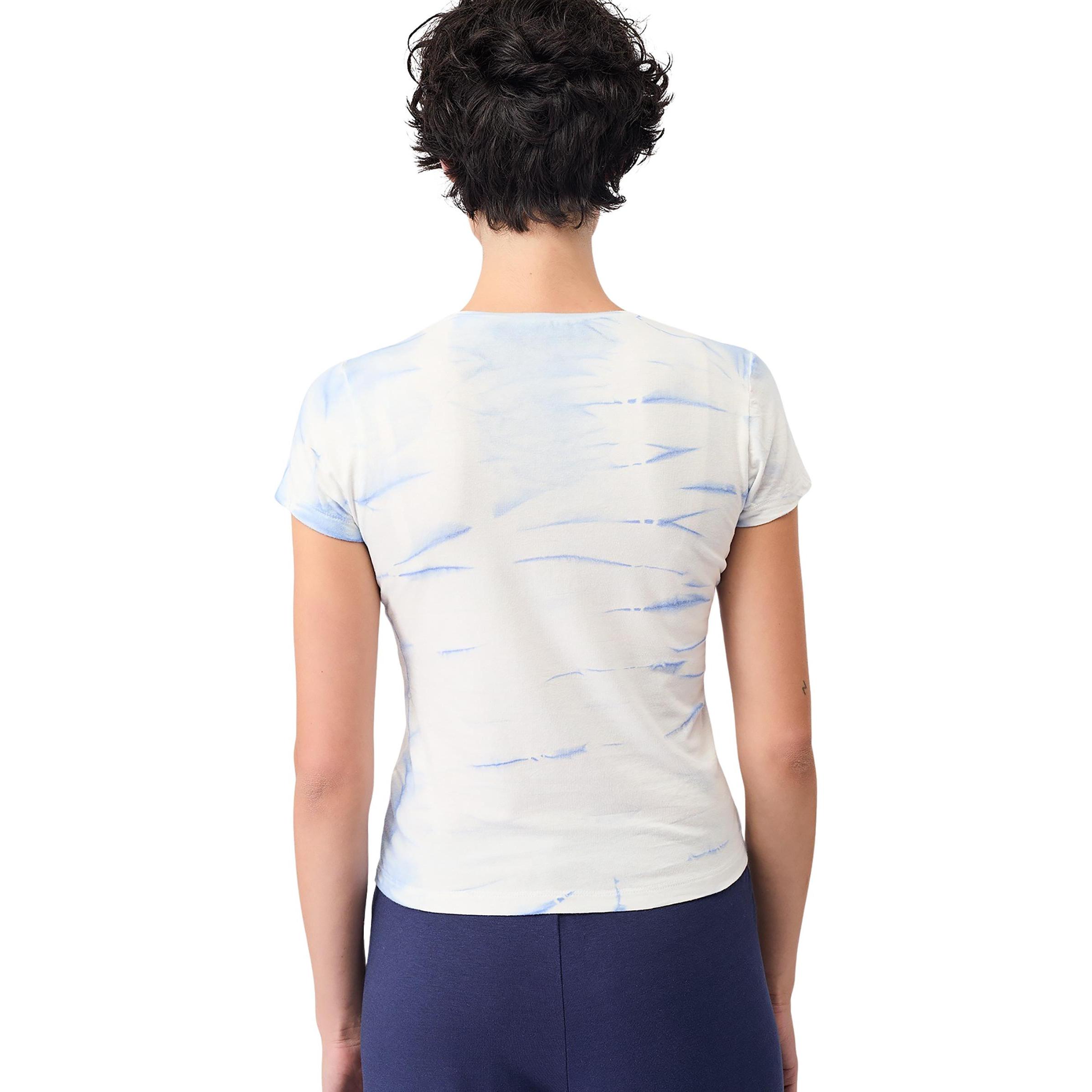 Thumbnail - Mandala, Damen, Shirt, Women's Batik T-Shirt, Blau, (M)