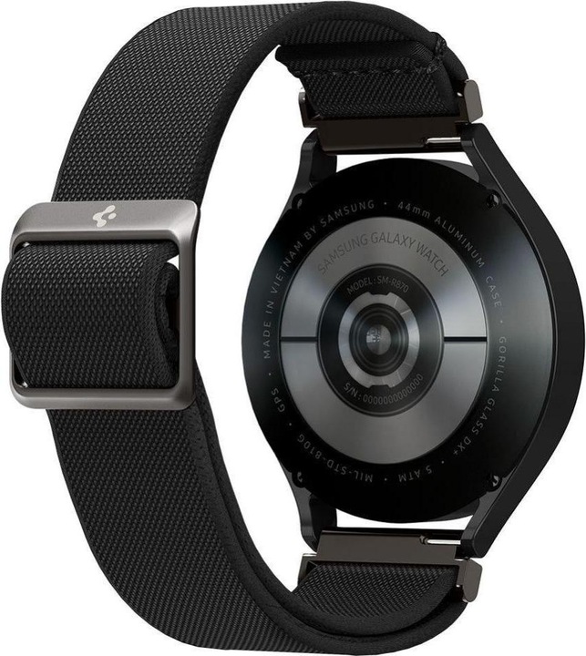 Actual product image Spigen FIT LITE Samsung GALAXY Watch 4 / 5 / 5 PRO (40 / 42 / 44 / 45 / 46MM) BLACK (Nylon, Galaxy watch 4 (40mm))