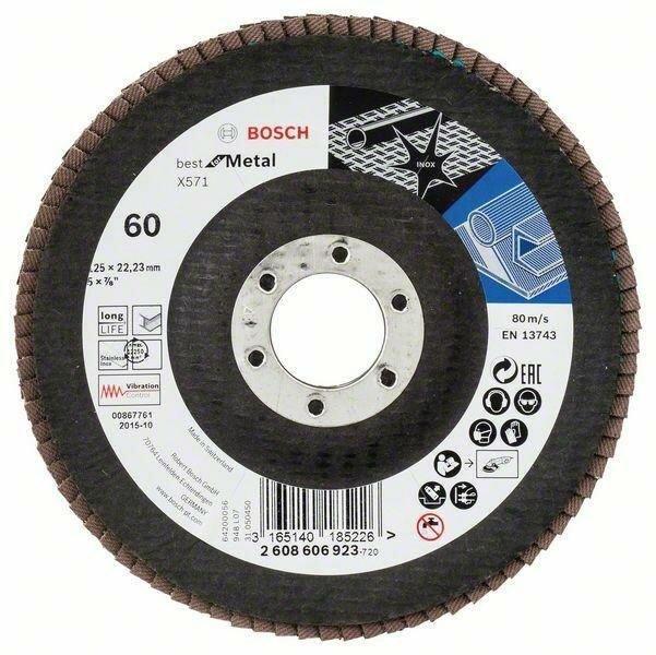 Produktbild Bosch Professional Zubehör PRO X571 Fächerschleifscheibe, 125 mm, G60 (60)