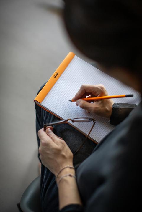 Actual product image Rhodia Blocks stapled 80g Basics (A4, Checked)