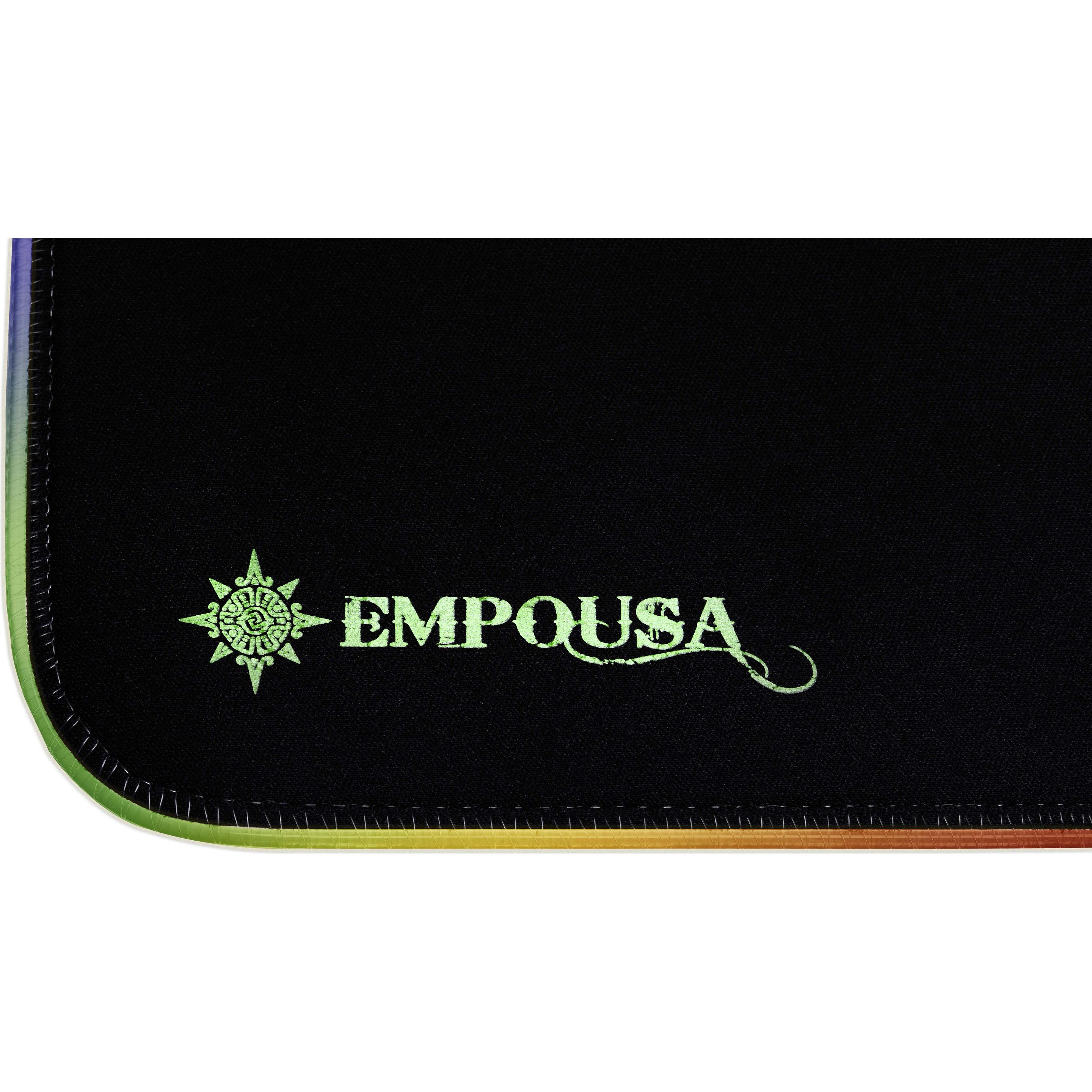 Thumbnail - Inca EMPOUSA RGB 7 LED MOUSEPAD (770x295x3mm), Mausmatte, Schwarz