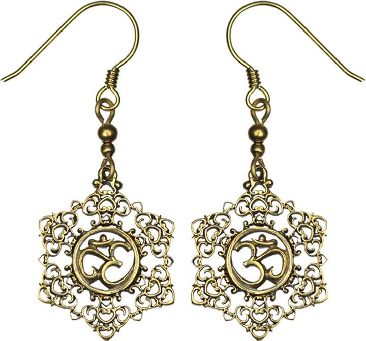 Image du produit Star Piercing Boucle d'oreille plaquée or Om (Laiton)