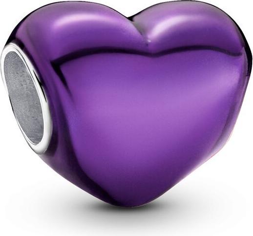 Immagine prodotto Pandora Ciondolo a cuore viola metallizzato (Argento 925, Smalto)