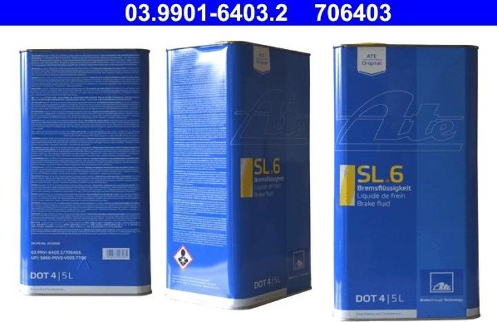 Actual product image ATE Liquido Freni SL.6 (5000 ml)