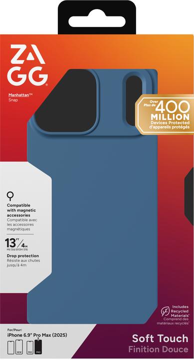 Actual product image Zagg Case für Apple iPhone 17 Pro Max Manhattan Snap ocean abyss (Apple iPhone 17 Pro Max)