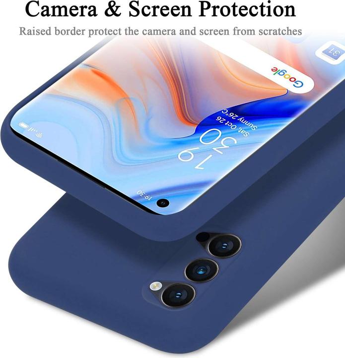 Actual product image Cadorabo Bumper Case for Oppo Reno4 PRO TPU Liquid Silicone Cover for Oppo Reno4 PRO (Oppo Reno 4 Pro)