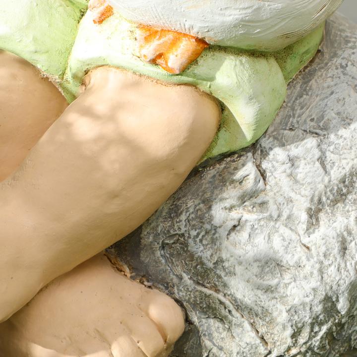 Produktbild Outsunny Gartenstatue mit Strohhut