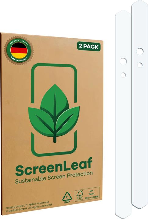 Actual product image ScreenLeaf Screen Protector sustainable Screen Protection, clear, anti-scratch (2 pcs., Ulefone Armor X12 Pro)
